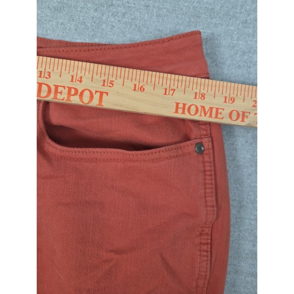 JUDY BLUE Jeans 18W Garment Dyed Rust Orange Flare Bootcut Stretch Comfort - Picture 9 of 11